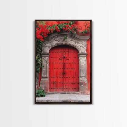 Change354 Architecture Print, 19th Century Architecture Photography, Mexico City Wall Art, Wood Framed Canvas Print