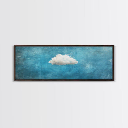 The Cloud - Modern Wall Art - Boho Art - Minimalist Art - Home Decor - Gift Idea - Canvas Wall Art - Overszied Art - Panoramic Art