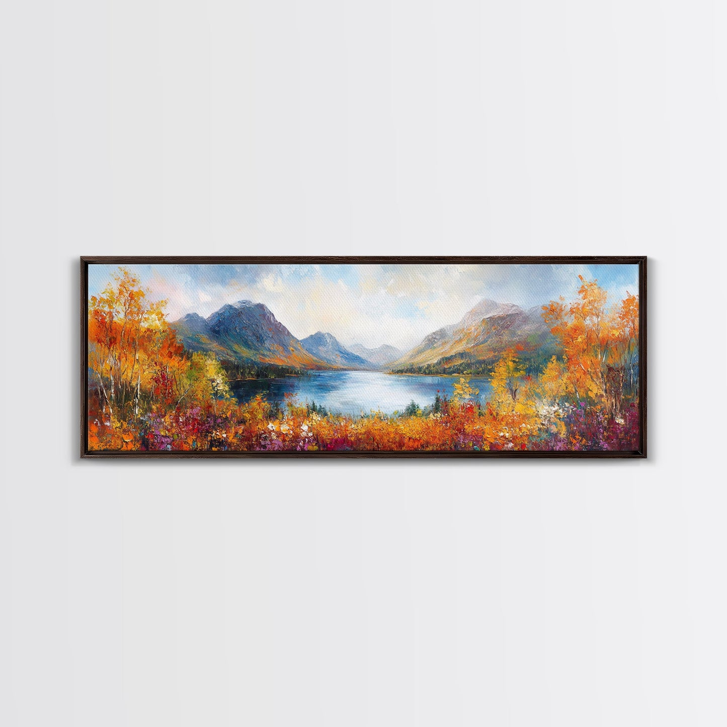 Modern Wall Art Print - Abstract Oil Painting Landscape Canvas Print - Extra Large Wall Art - Canvas Wall Art - Oversized Art