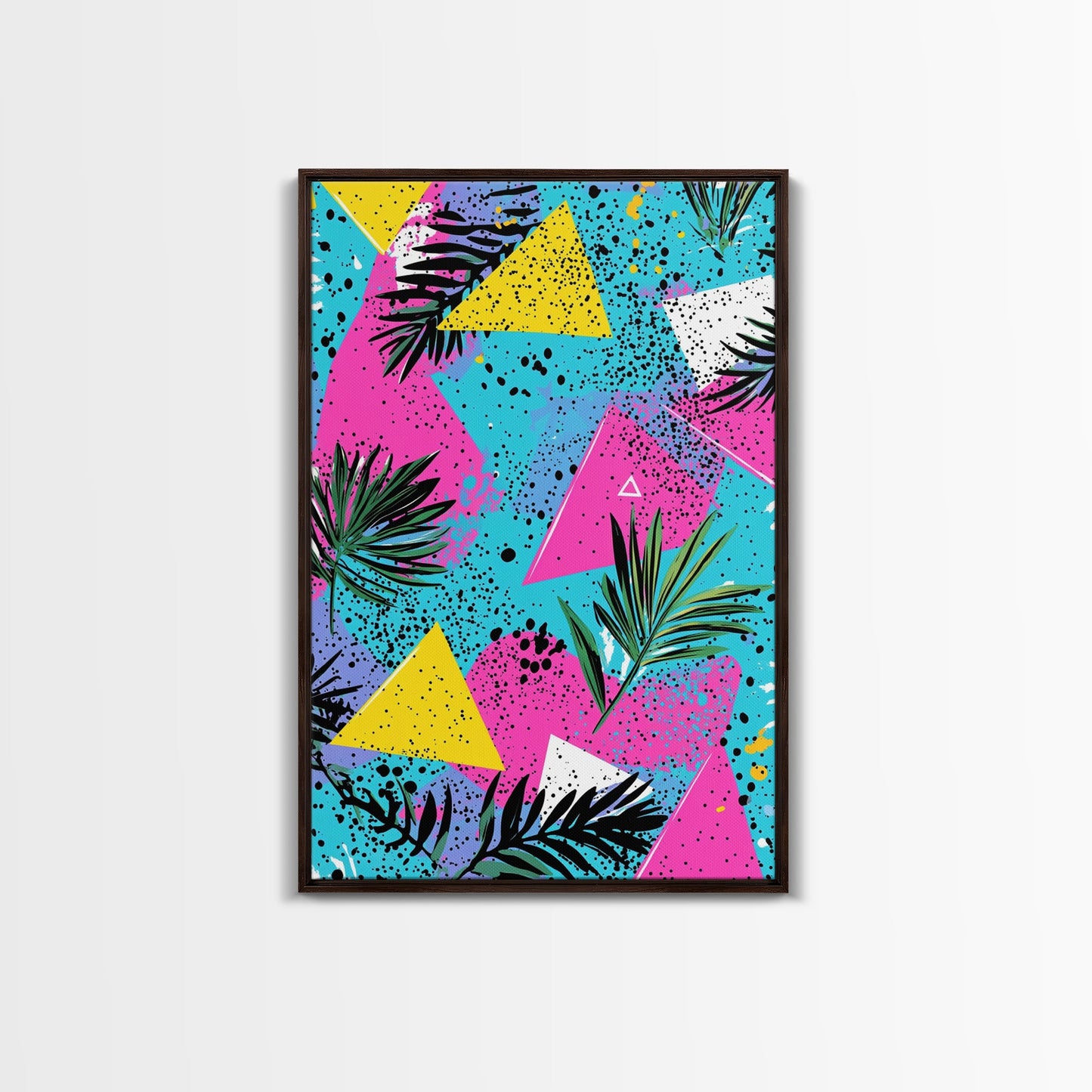 90's Style Shopping Mall Wall Art, Retro Style Canvas Print, Modern Wall Art