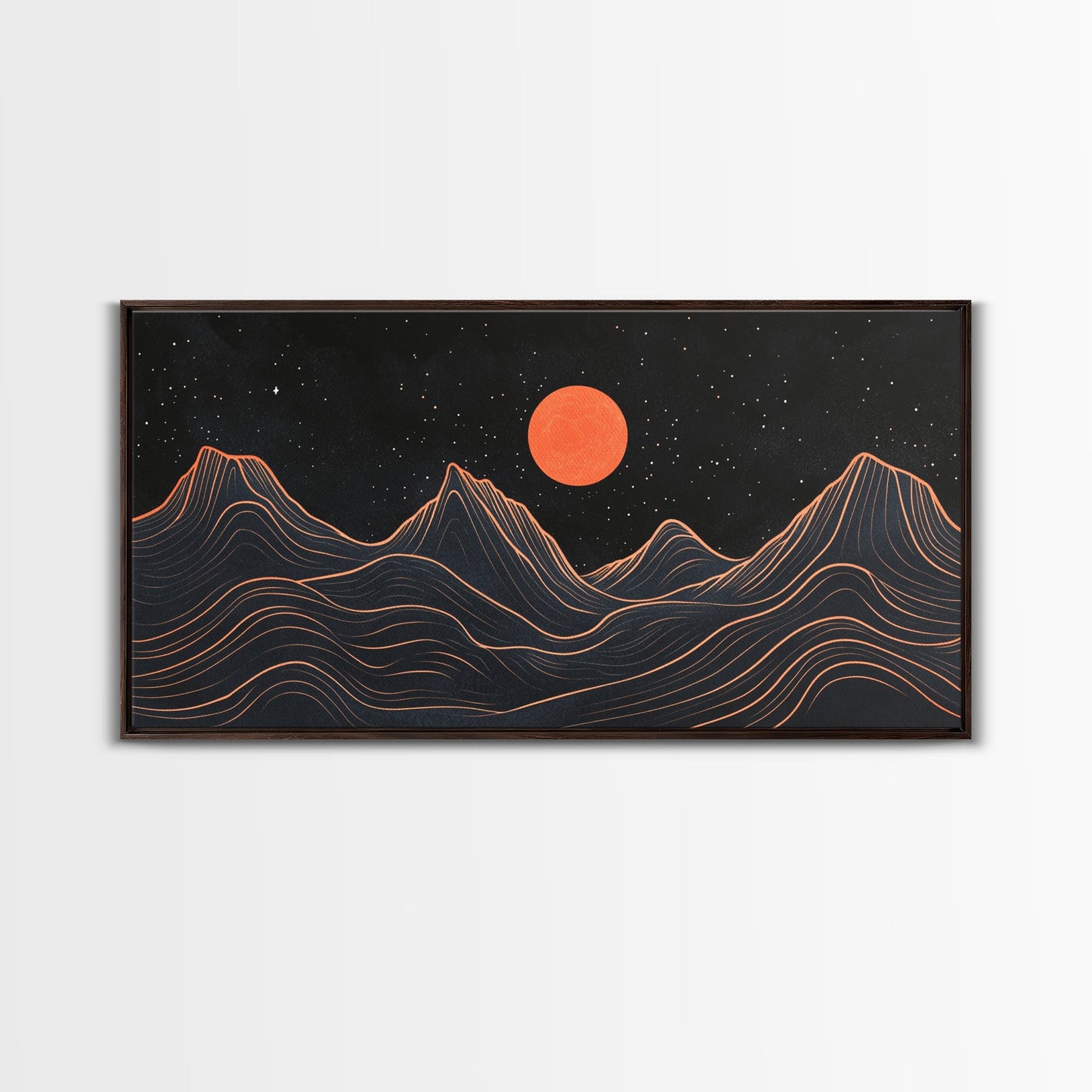 Retro Abstract Art, Art Deco Style, Atomic Age Inspired Wall Art, Pueblo Style Southwestern Art