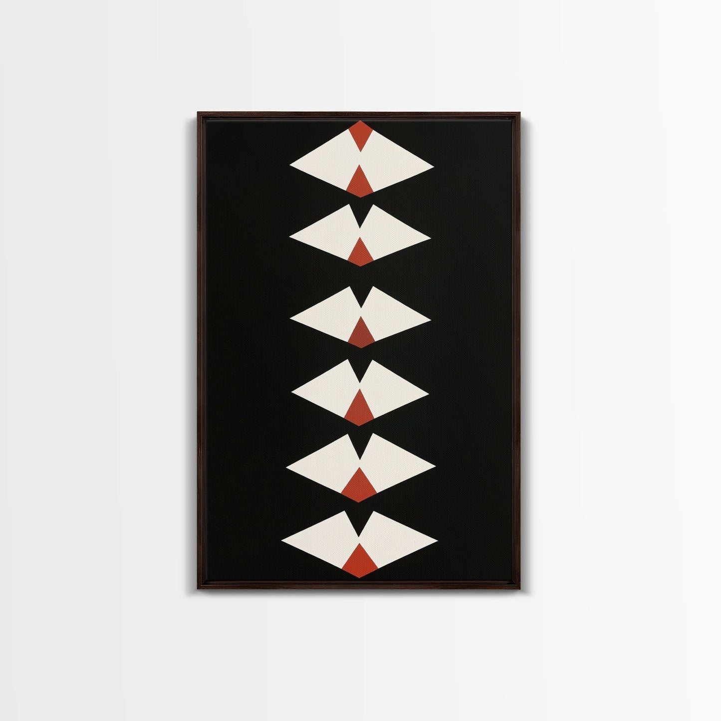 Retro Mid-Century Modern Diamond Art Canvas Print, MCM Style Home Decor