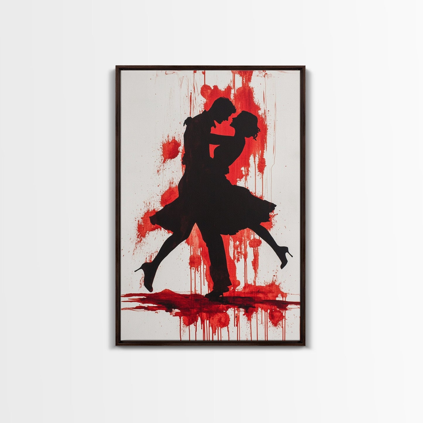 Couple Painting Print, Couple Dancing The Tango, Canvas Print, Wedding Decoration, Wedding Gift, Couple Art, Dancing Couple Art