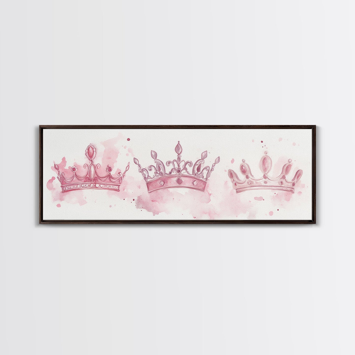 Crown Jewels Canvas Print Victorian Art Nouveau Print Pink Wall Art Bedroom Decor Light Pink Wall Art Feminine Glam Decor Gift