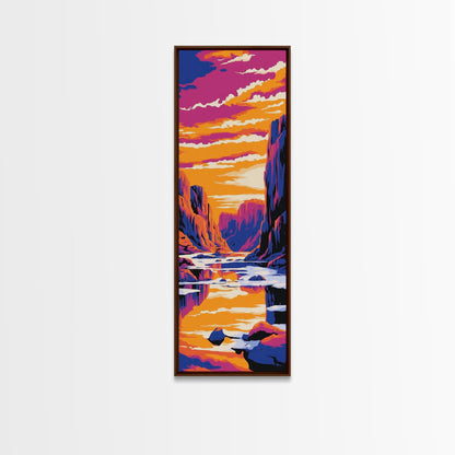 Ocean Wave, Surfing Art, Coastal Wall Decor, Beach Vibes, Canvas Print, Nautical Home Decor, Bedroom Wall Art