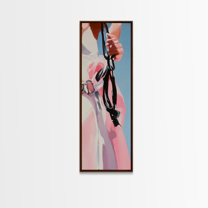 Equestrian Detail, Horse Art, Rustic Wall Decor, Western Aesthetic, Framed Canvas Print, Farmhouse Style, Horse Painting, Entryway Art