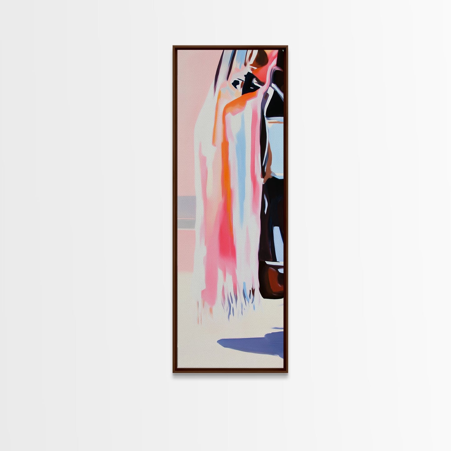 Vibrant Textures, Abstract Fashion Art, Bold Color Splashes, Modern Aesthetic, Trendy Wall Decor, Artistic Expression, Framed Canvas Print