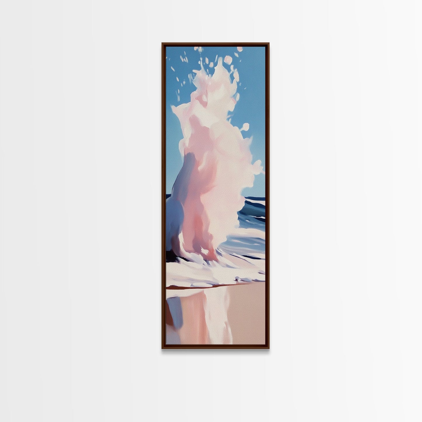 Ocean Wave, Abstract Seascape Art, Coastal Print, Beach House Wall Decor, Ocean Painting, Minimalist Aesthetic, Canvas Print