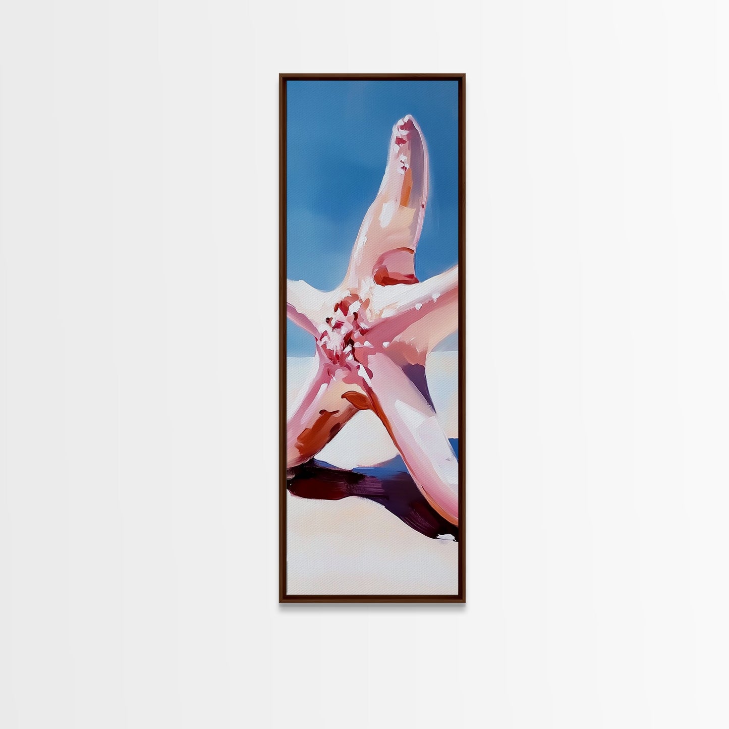 Starfish Closeup, Ocean Life, Coastal Aesthetic, Canvas Print, Beach House Wall Art, Summer Decor, Nautical Theme, Bathroom Artwork