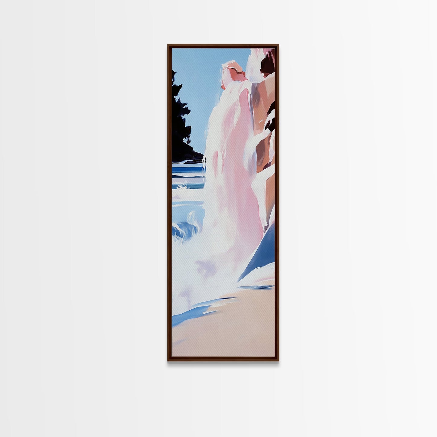 Waterfall Scene, Sunset Cascade, Nature Landscape, Framed Canvas Print, Adventure Art, Outdoor Escape, Mountain Home Decor, Office Wall Art