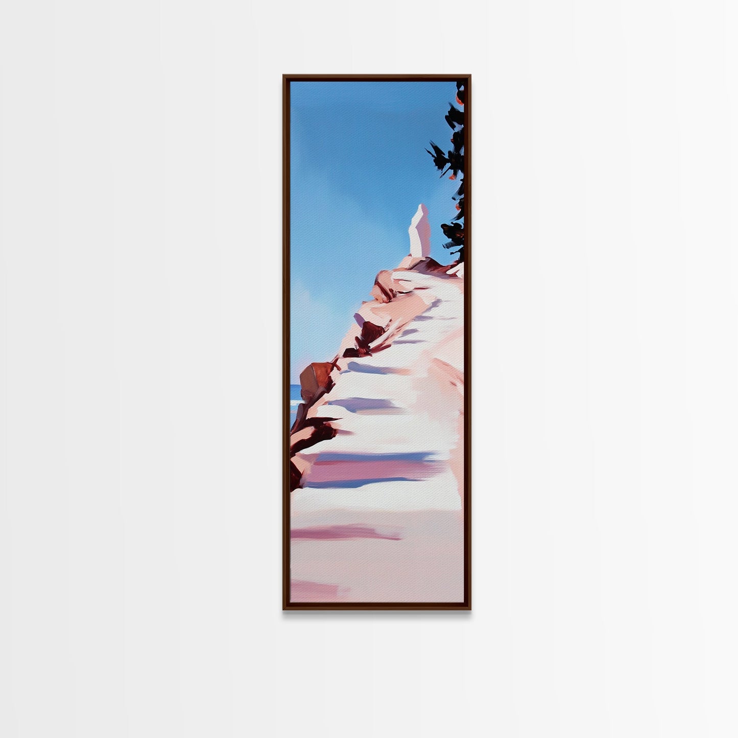 Sunset Cliffs, Beach Landscape, Warm Coastal Decor, Ocean View Art, Living Room Print, Modern Seascape, Canvas Print, Summer Art