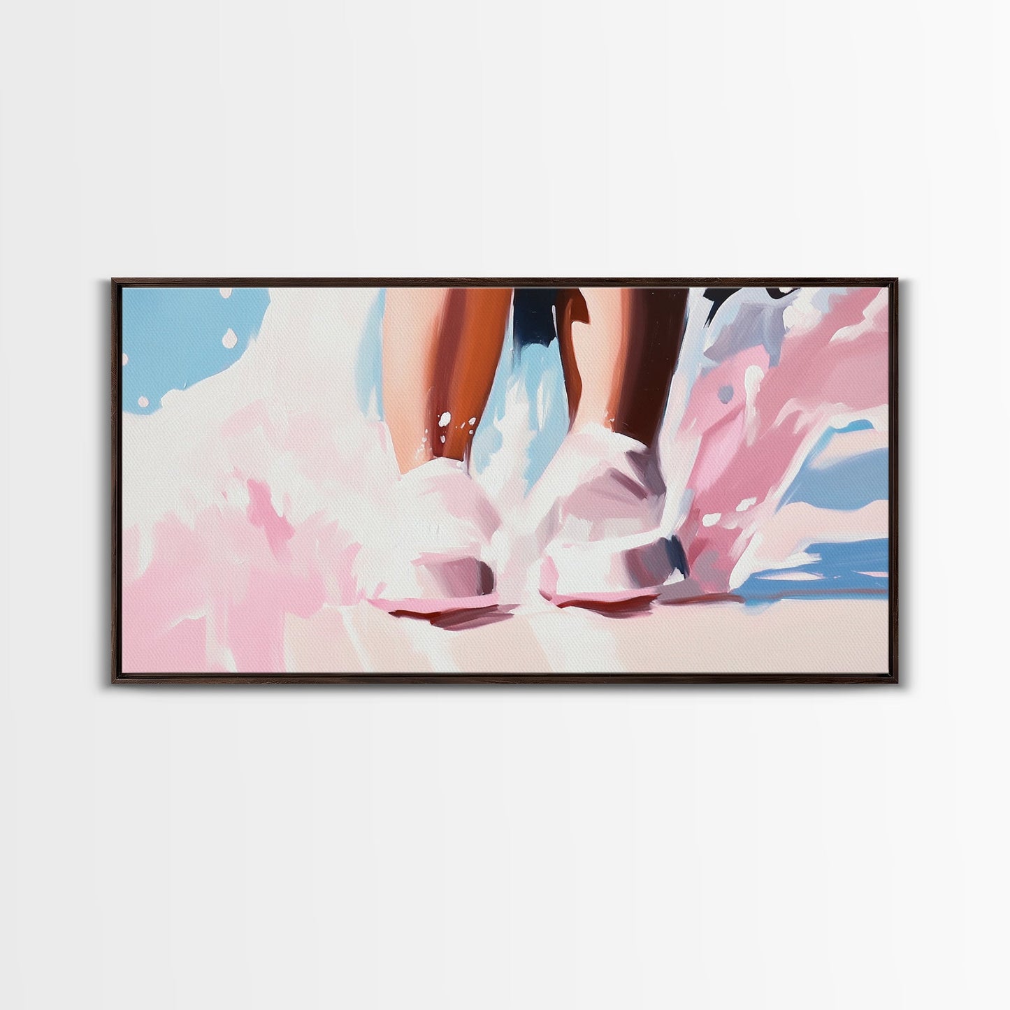 Wasserfüße, Spritzer, Leinwanddruck, Minimalistische Kunst, Verträumte Ästhetik, Ruhige Schlafzimmerdekoration, Moderne Wandkunst, Strandinspiriertes Design