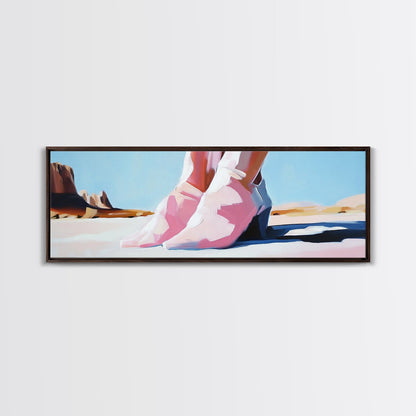 Steps, Western Art, Desert Landscape, Canvas Print, Modern Southwest Decor, Minimalist Desert Painting, Living Room Wall Art