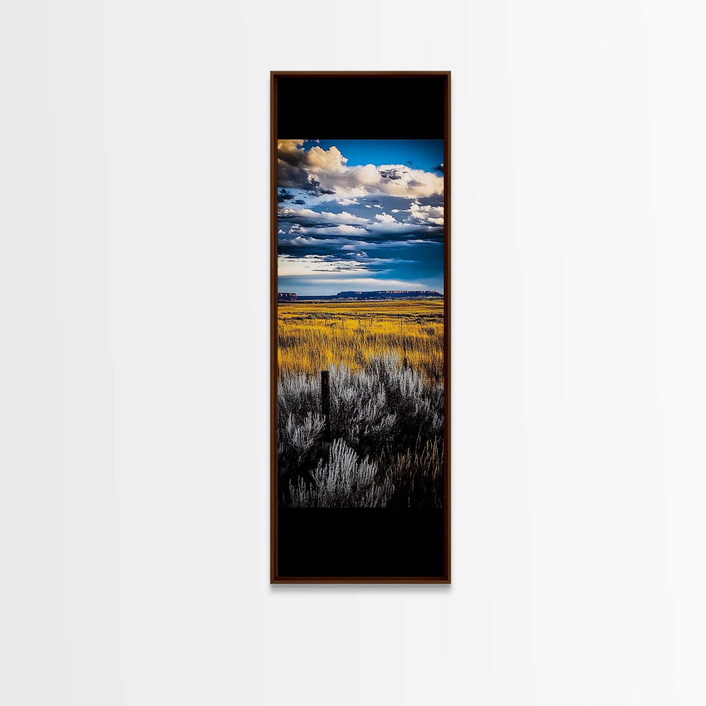 Open Prairie, Sunset Field, Vast Landscape Art, Western Home Decor, Framed Canvas Print, Large Wall Art, Rustic Farmhouse Art, Horizon View