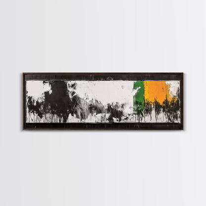 Minimalist Abstract, Black White Art, Modern Home Decor, Stylish Wall Art, Geometric Aesthetic, Framed Canvas Print, Contemporary Style