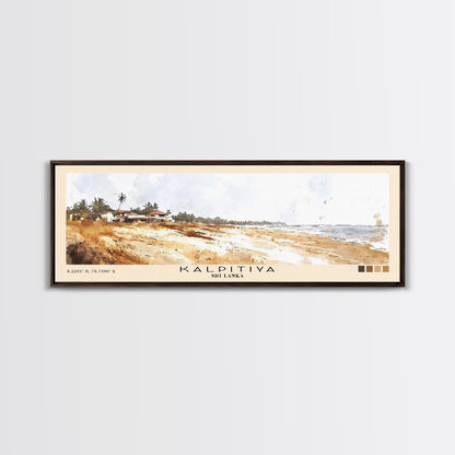 Kalpitiya, Sri Lanka Watercolor Beach Print, Vacation Gift, Sri Lanka Wall Art, Beach Painting, Beach Decor, Beach Painting