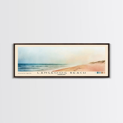 Langeoog Beach, Germany Watercolor Beach Print, Vacation Gift, Germany Wall Art, Beach Painting, Beach Decor, Beach Painting