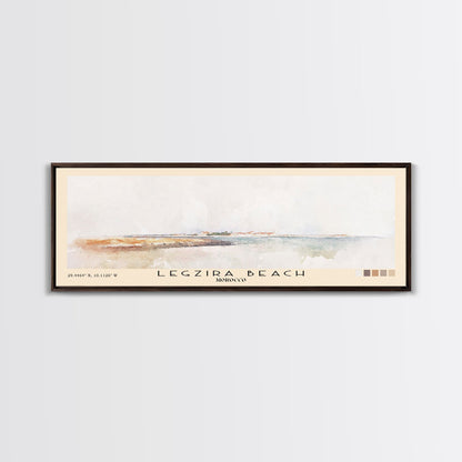 Legzira Beach, Morocco Watercolor Beach Print, Vacation Gift, Morocco Wall Art, Framed Canvas Print, Framed Beach Painting