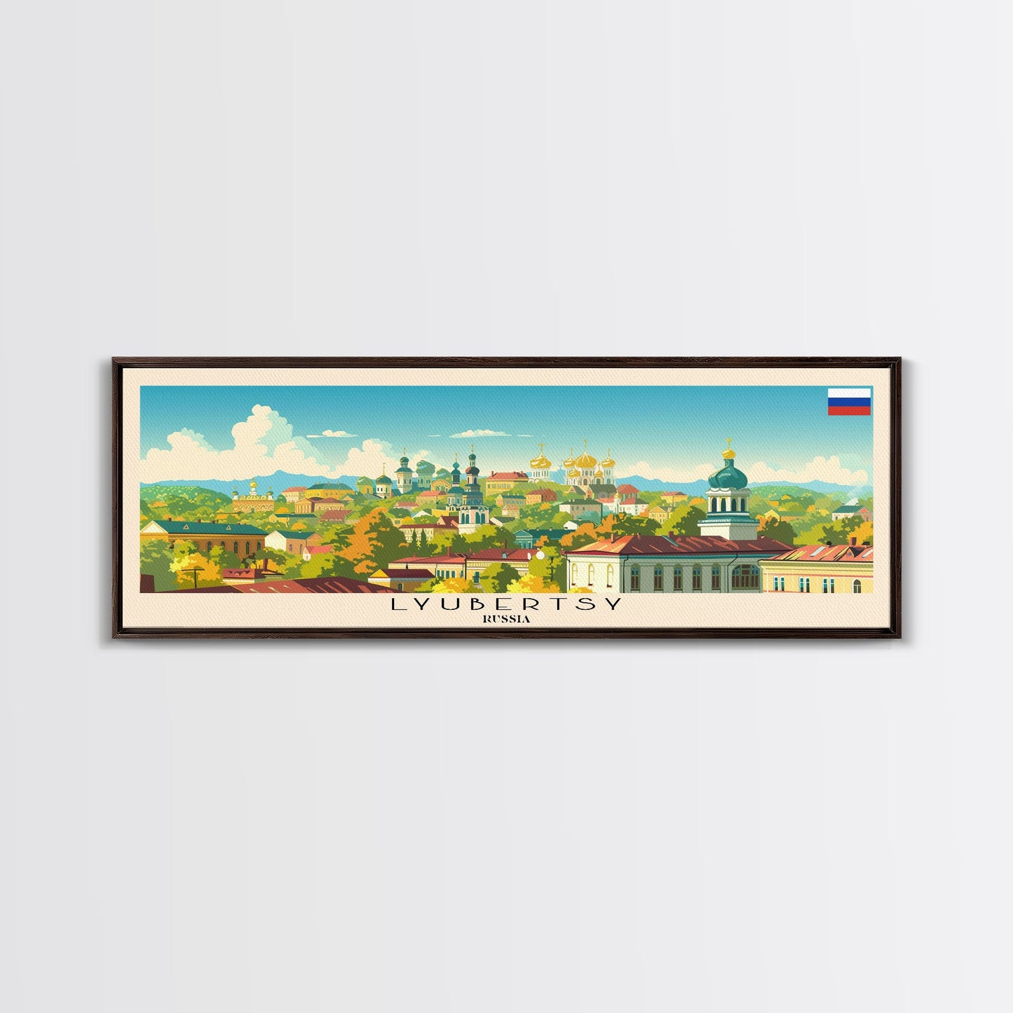 Reisekunst aus Ljubertsy, Russland: Stadtansichten, gerahmte Leinwanddrucke oder Wandbilder aus Metall, Europa-Reiseposter, Panorama-Wandbilder, extra breite Wandbilder