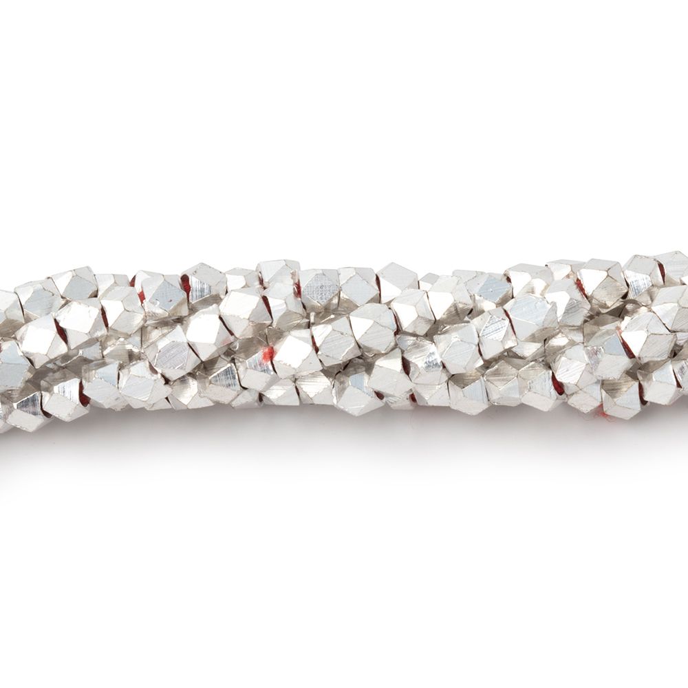 3mm Shiny Faceted Nugget Beads 8 inch 68 pieces