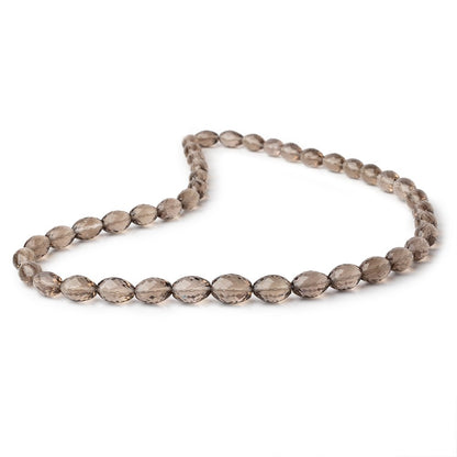 8.5x6.3-12.5x8mm Smoky Quartz faceted olive Beads 16.5 inches 40 pieces