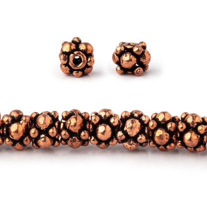 6x5mm Antiqued Copper Spacer Beads 8 inch 40 pieces