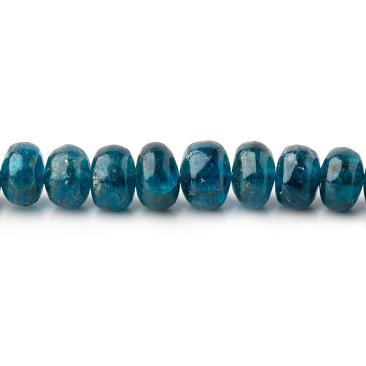 4-6mm Neon Blue Apatite Plain Rondelle Beads 17 inch 130 pieces