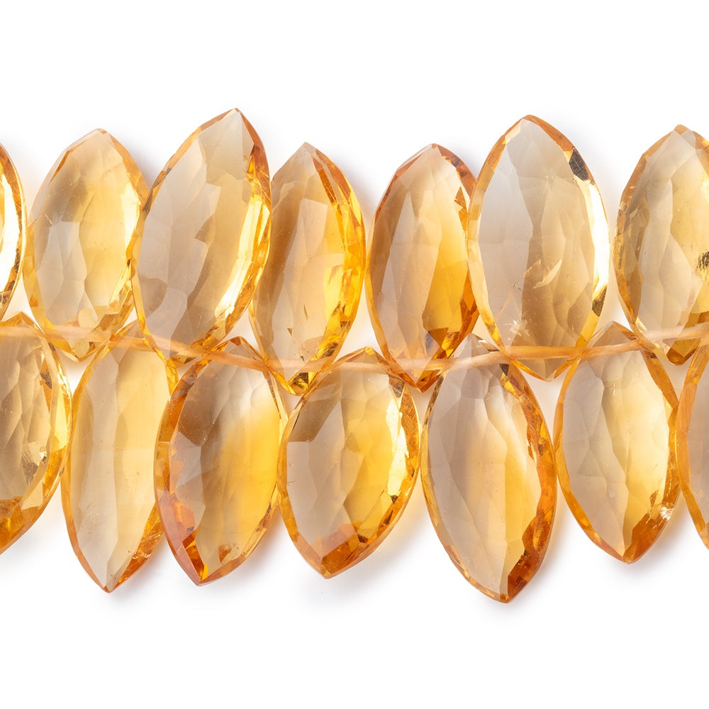 9x18mm Citrine Faceted Marquise Beads 7 inch 44 pieces