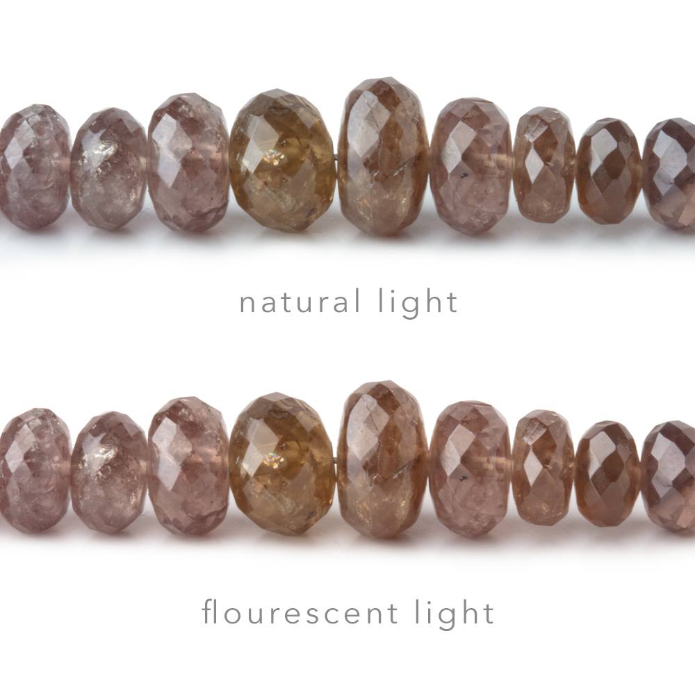 4-8mm Color Change Garnet Faceted Rondelle Beads 15 inch 158 pieces