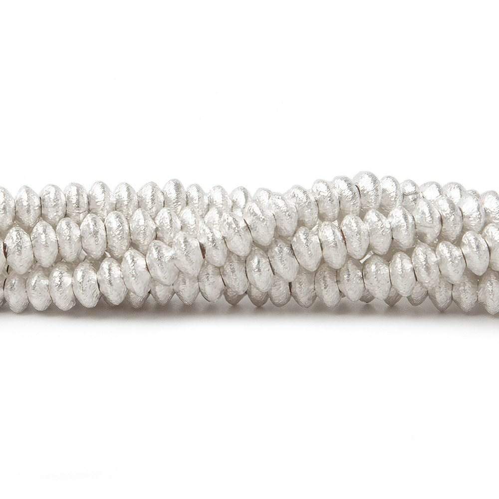 4mm Brushed Disc Beads