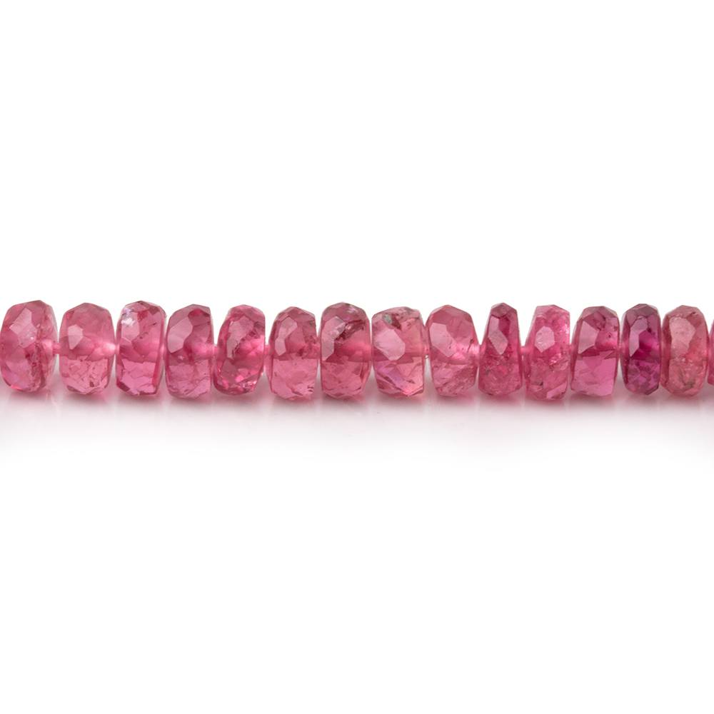 2.5-4.5mm Pink Tourmaline Faceted Rondelle Beads 16 inch 187 pieces AA