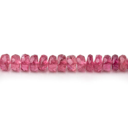 2.5-4.5mm Pink Tourmaline Faceted Rondelle Beads 16 inch 187 pieces AA
