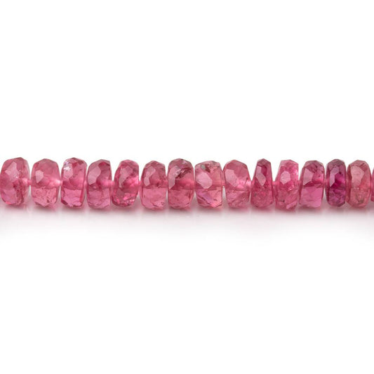 2.5-4.5mm Pink Tourmaline Faceted Rondelle Beads 16 inch 187 pieces AA
