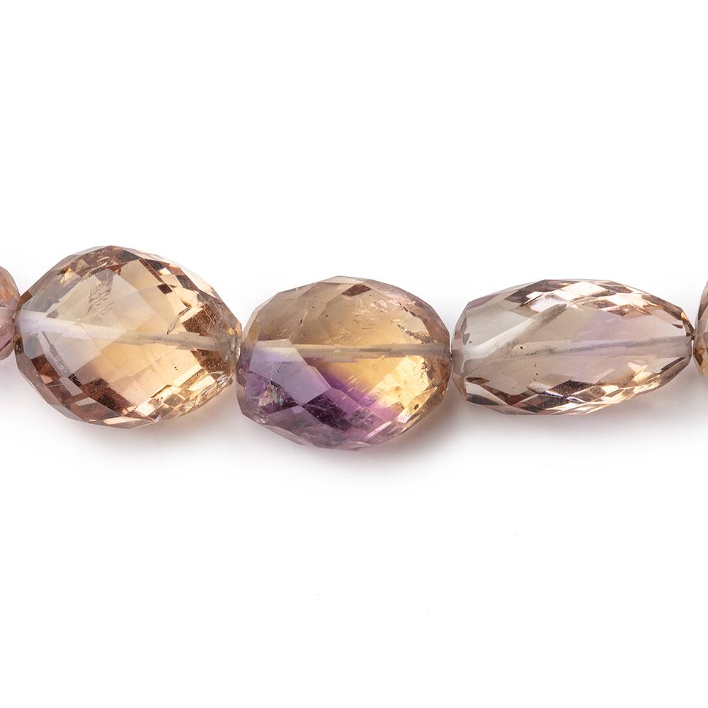 12x9-15x12mm Ametrine faceted nuggets 8 inches 14 beads A