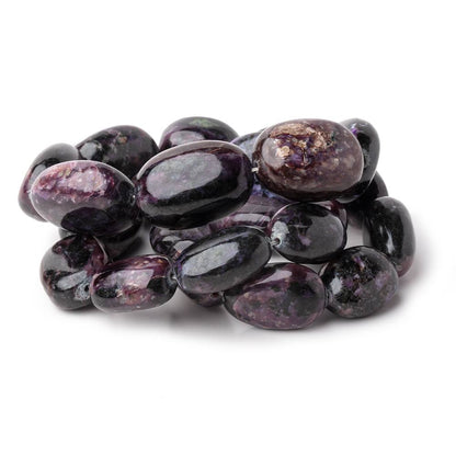 16.5x11.5-22x15mm Charoite Plain Nugget Beads 17.5 inch 23 pieces