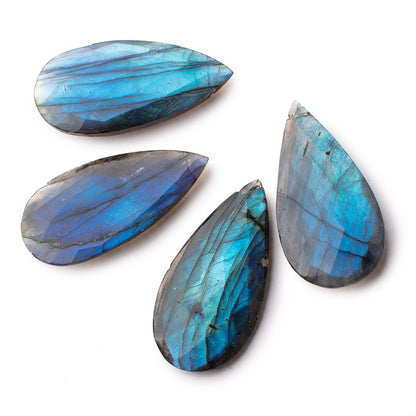 45x20mm Labradorite Faceted Pear Focal Bead 1 piece