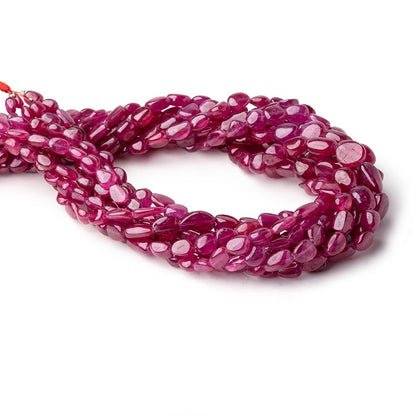 6x5-11x9mm Ruby Plain Nugget Beads 16 inch 48 pieces AA