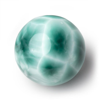 40mm Russian Green Angelite Undrilled Plain Sphere 1 piece