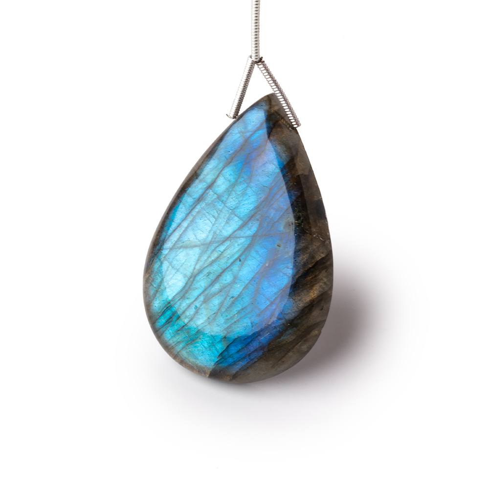 40x28x8mm Labradorite Plain Pear Pendant 1 AAA Focal