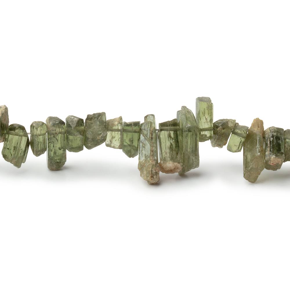 5-11mm Chrome Diopside Top Drilled Natural Crystals 16 inch 127 pieces