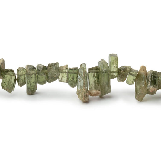 5-11mm Chrome Diopside Top Drilled Natural Crystals 16 inch 127 pieces