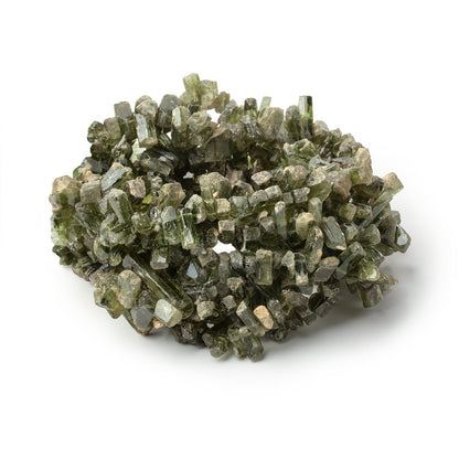 5-11mm Chrome Diopside Top Drilled Natural Crystals 16 inch 127 pieces