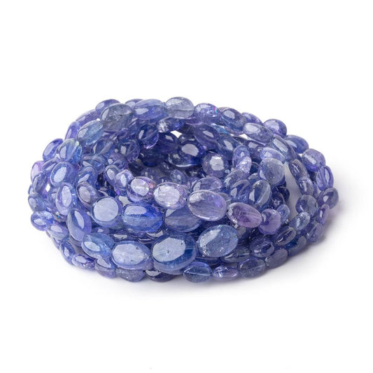 5x4-9x7mm Tanzanite Plain Oval Beads 17.5 inch 70 pieces