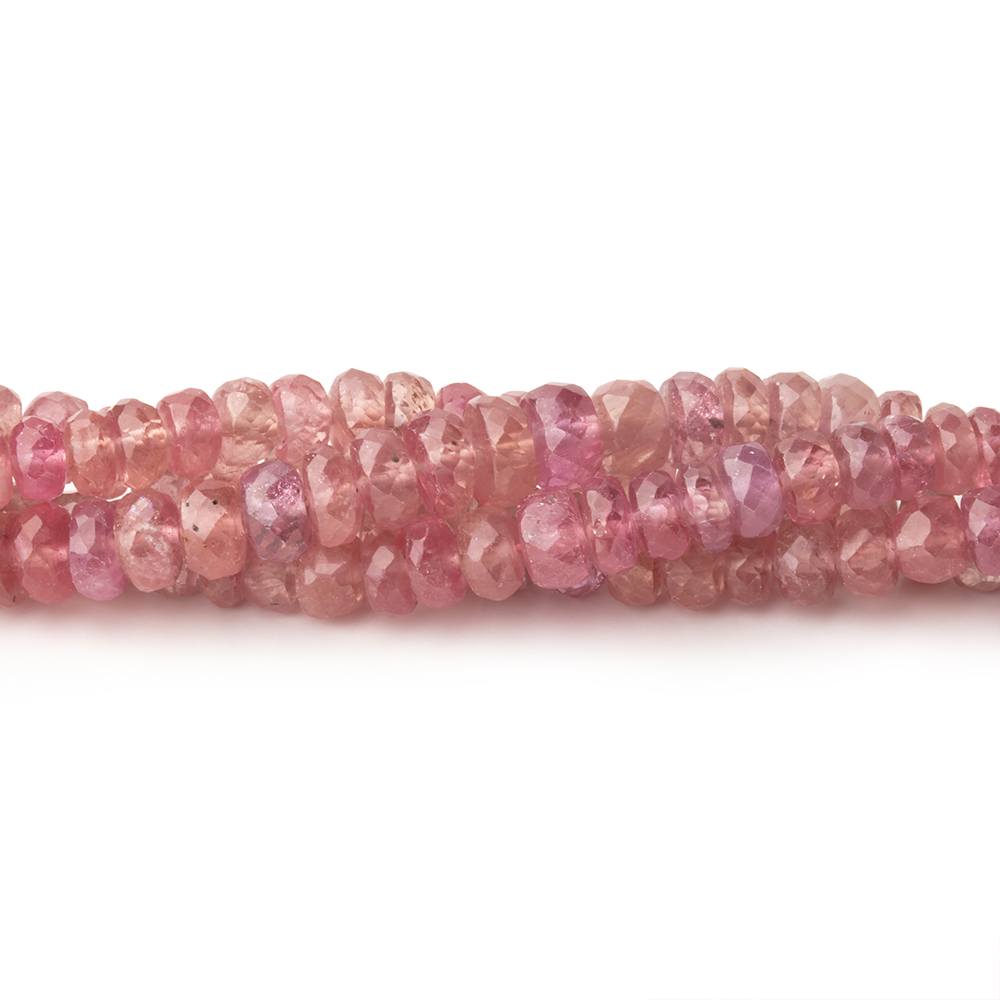 3-5mm Ruby faceted rondelle Beads 16 inch 177 pieces