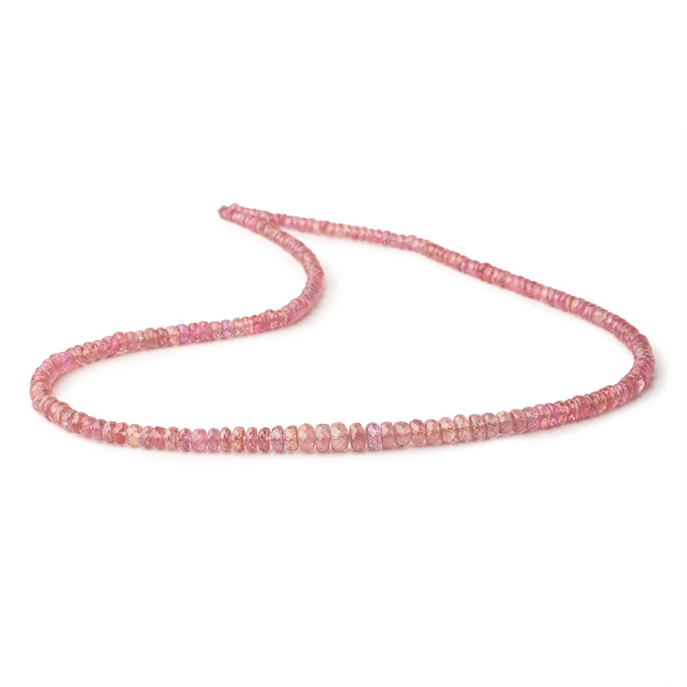 3-5mm Ruby faceted rondelle Beads 16 inch 177 pieces