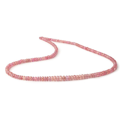 3-5mm Ruby faceted rondelle Beads 16 inch 177 pieces