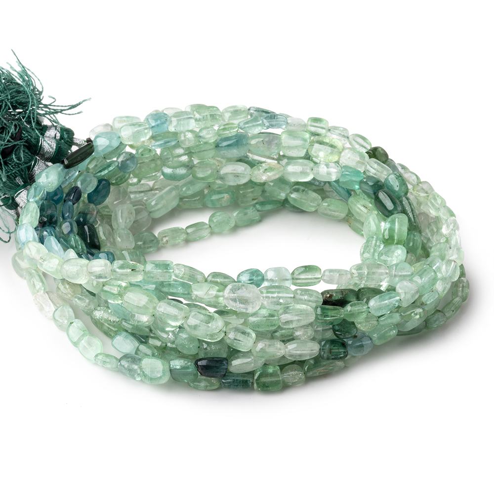 4x3-7x4mm Shaded Afghani Tourmaline Plain Nugget Beads 16 inch 65 pieces