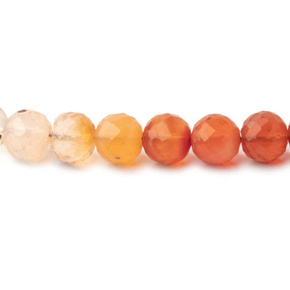 5-5.5mm Fire Opal Faceted Round Beads 16 inch 76 pieces AA