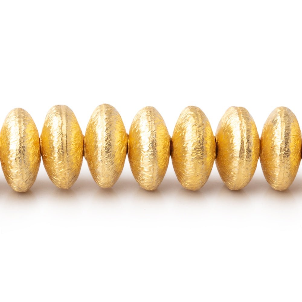 8mm Brushed Disc Beads