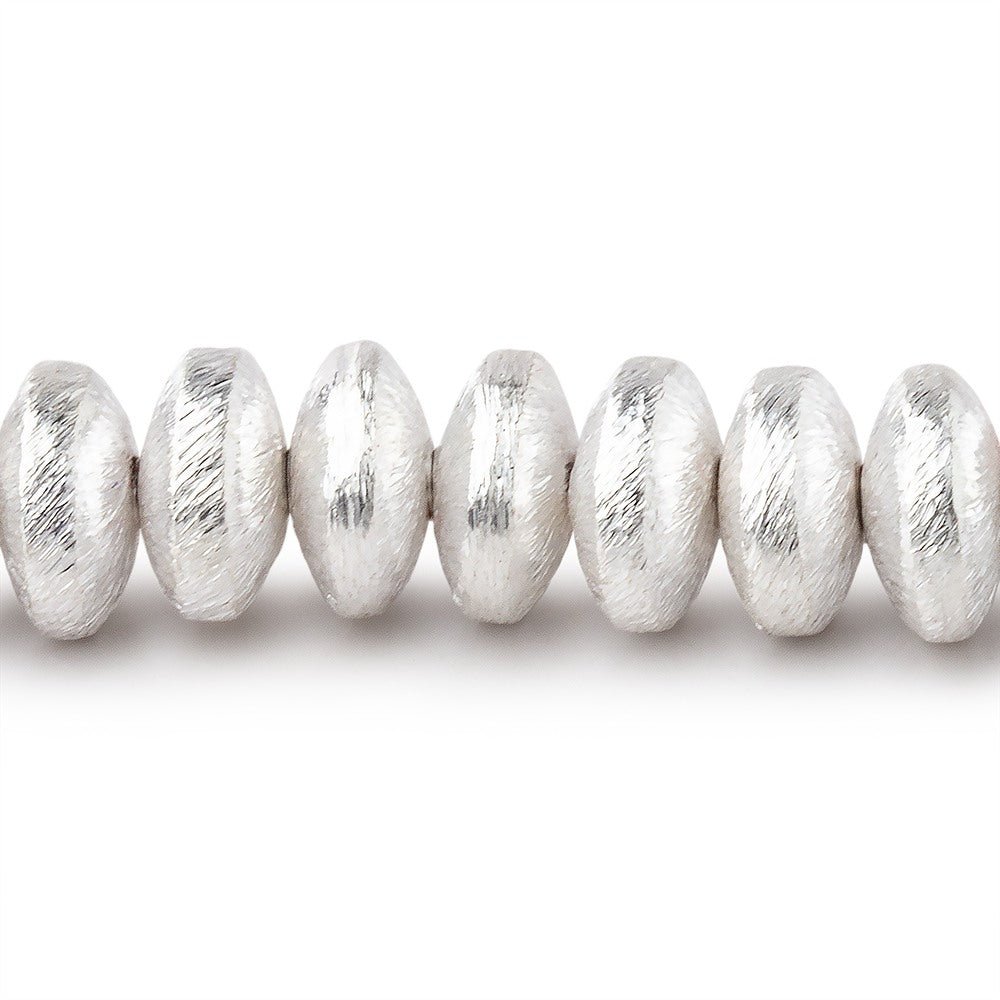 8mm Brushed Puffy Disc Beads